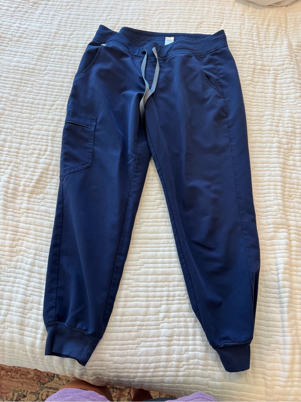 Figs Women's Navy Blue Jogger Sweatpants with Drawstring